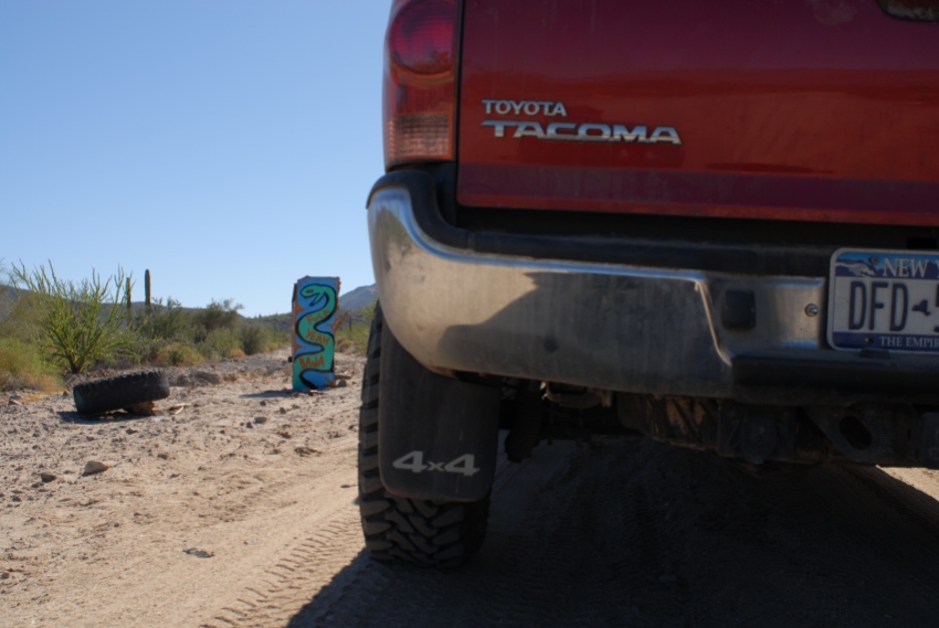 On our way into the unknown, along the Baja 100 route.