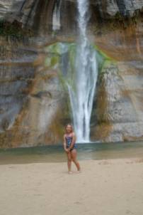 Sylvie at the falls.